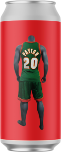Gary Payton Sonics uniform on a mannequin.